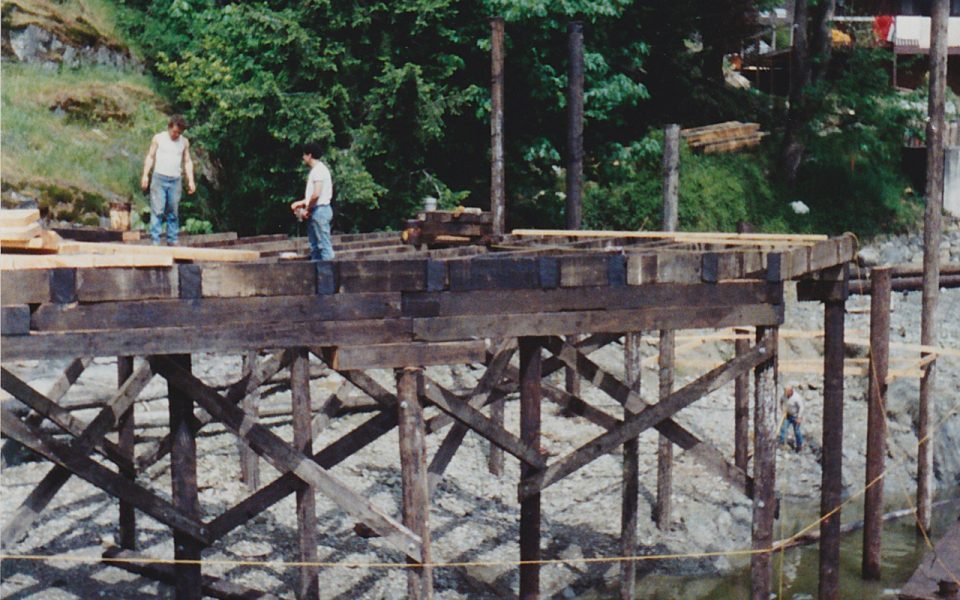 Dock under construction
